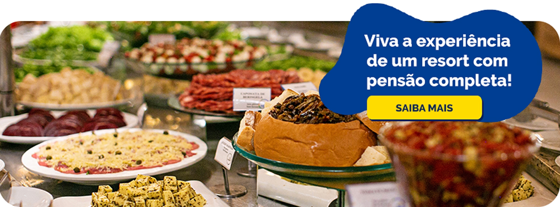 Viva a experiência de um resort com pensão completa!