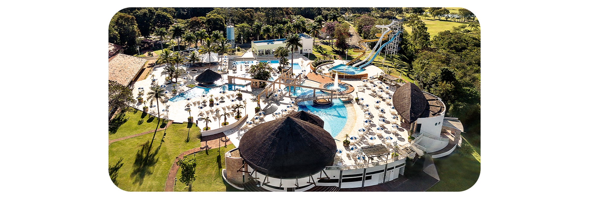 Vista aérea do Aguativa Golf Resort.