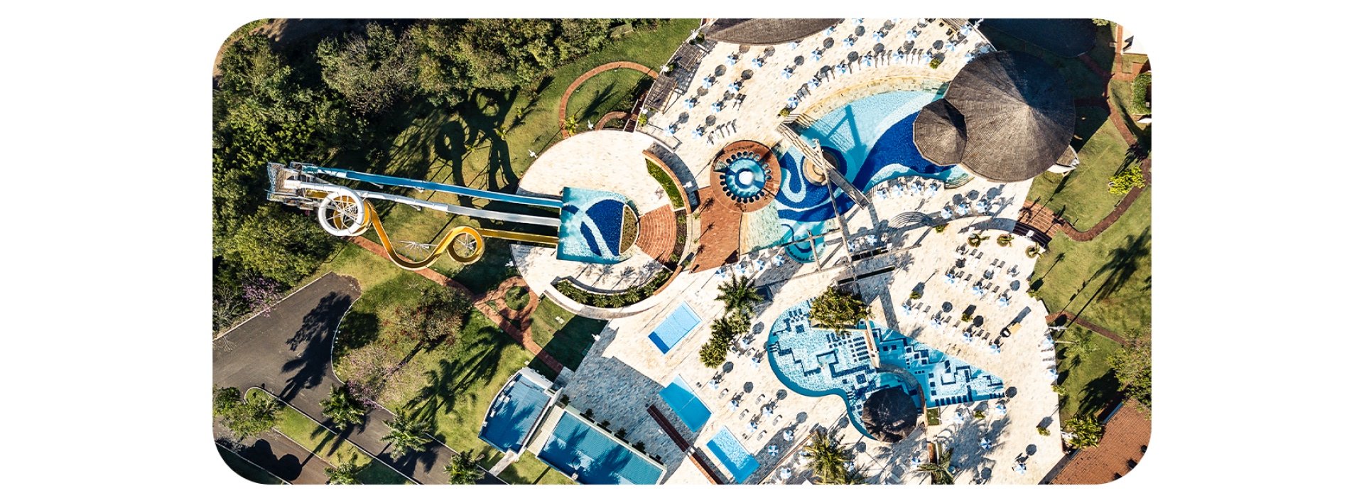 Vista aérea do Aguativa Golf Resort