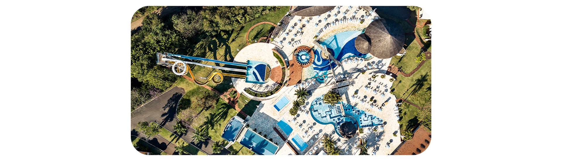 Vista aérea do Aguativa Golf Resort.