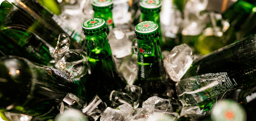 Imagem mostrando as opções de bebidas do Aguativa Golf Resort.