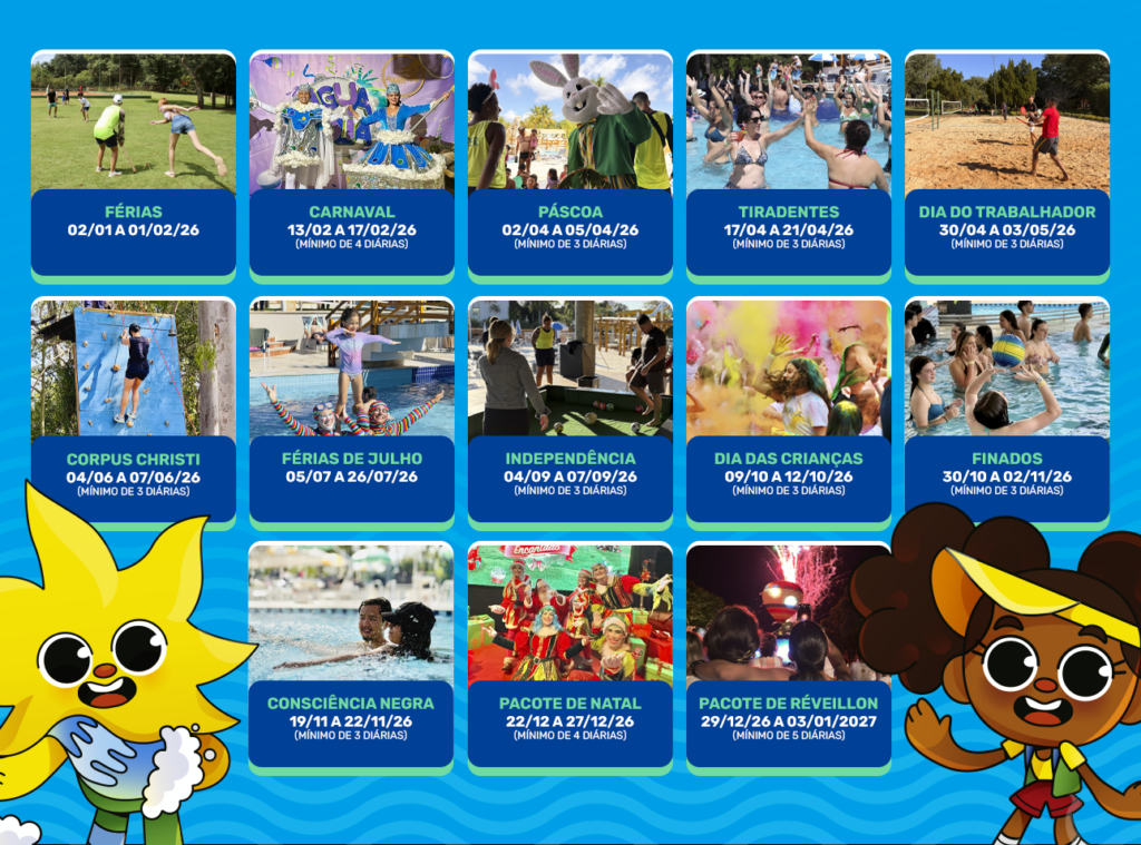 Pacotes 2026 Aguativa