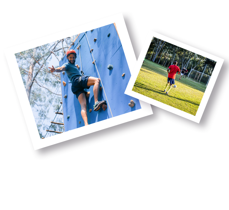 Imagens das atividades de esporte e aventura que são experiências oferecidas pelo Aguativa Golf Resort.