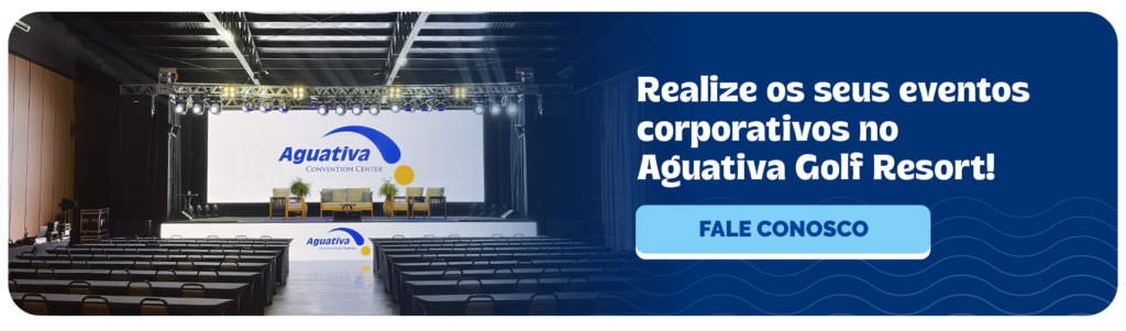 Realize os seus eventos corporativos no Aguativa Golf Resort