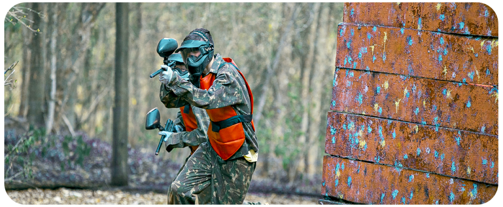 Partida de paintball no Aguativa