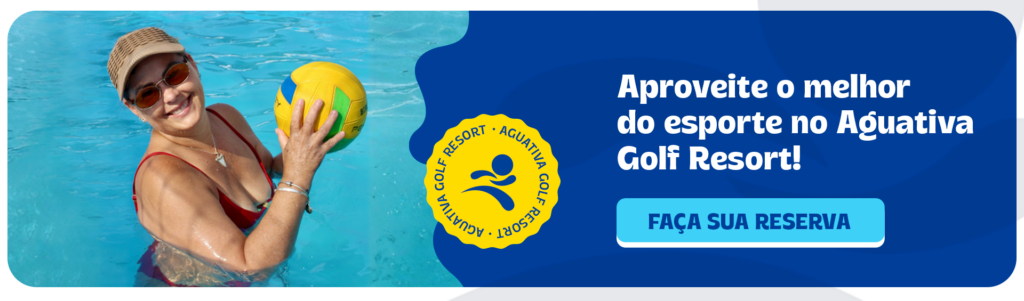 Aproveite o melhor do esporte no Aguativa Golf Resort! Faça sua reserva.